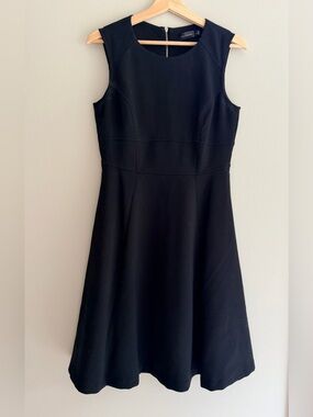The Limited Black Sleeveless Midi Fit & Flare Dress